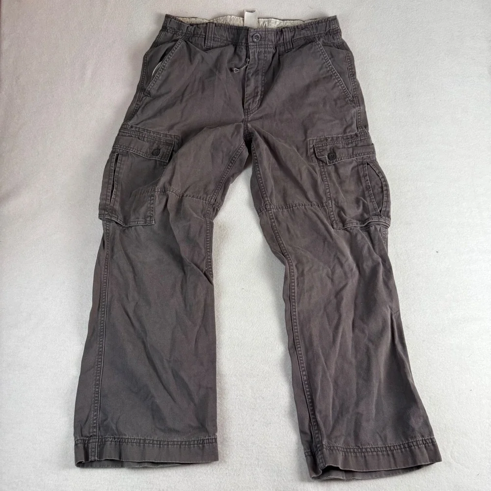 The North Face Mens Cargo Pants Charcoal Grey Size 34 Hiking Utility Gorpcore